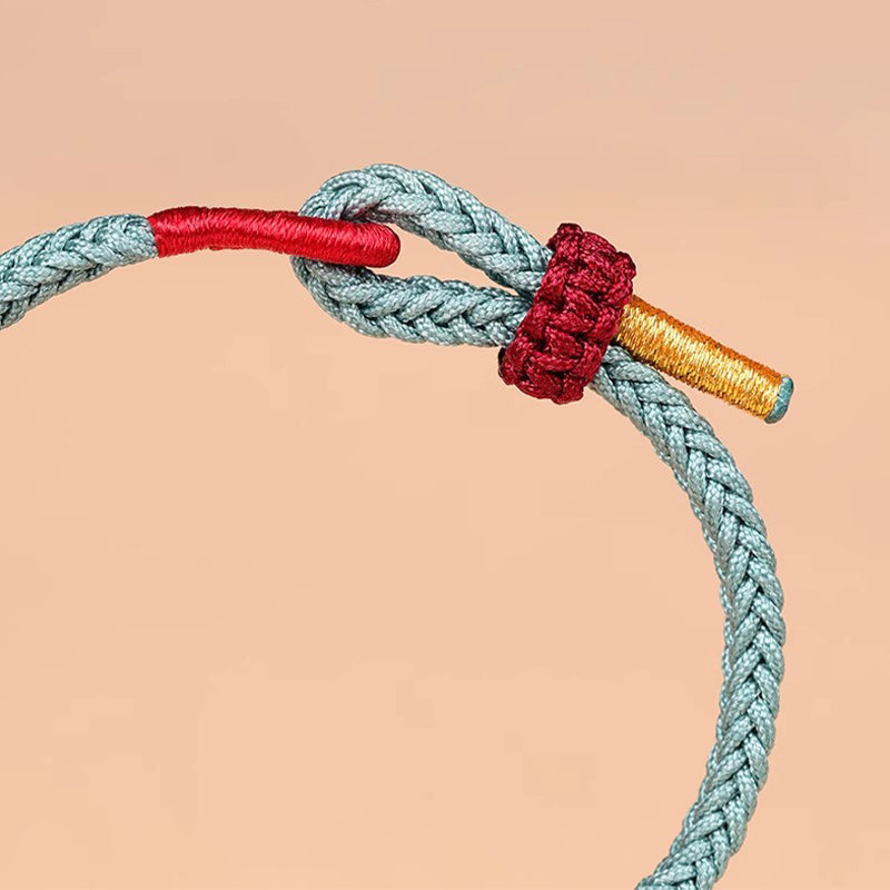 ATELIER-TIBET – Bracelet Fil Rouge avec Nœud Wenchang (Protection & Sagesse)