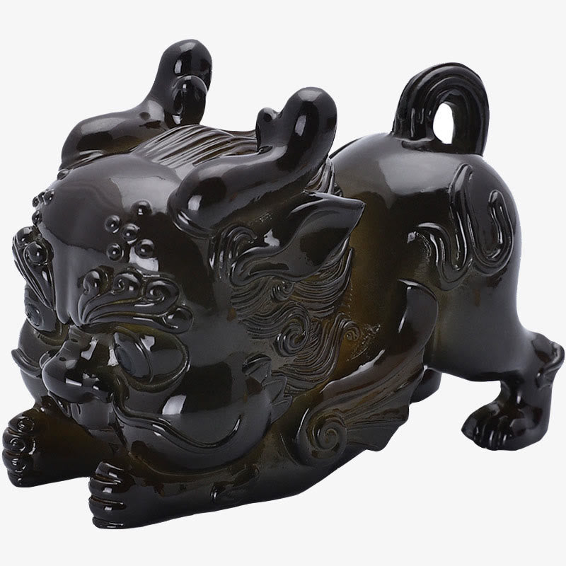 ATELIER-TIBET changeantes de couleur petit lingot de PiXiu résine thé animal de compagnie richesse maison figurine décoration
