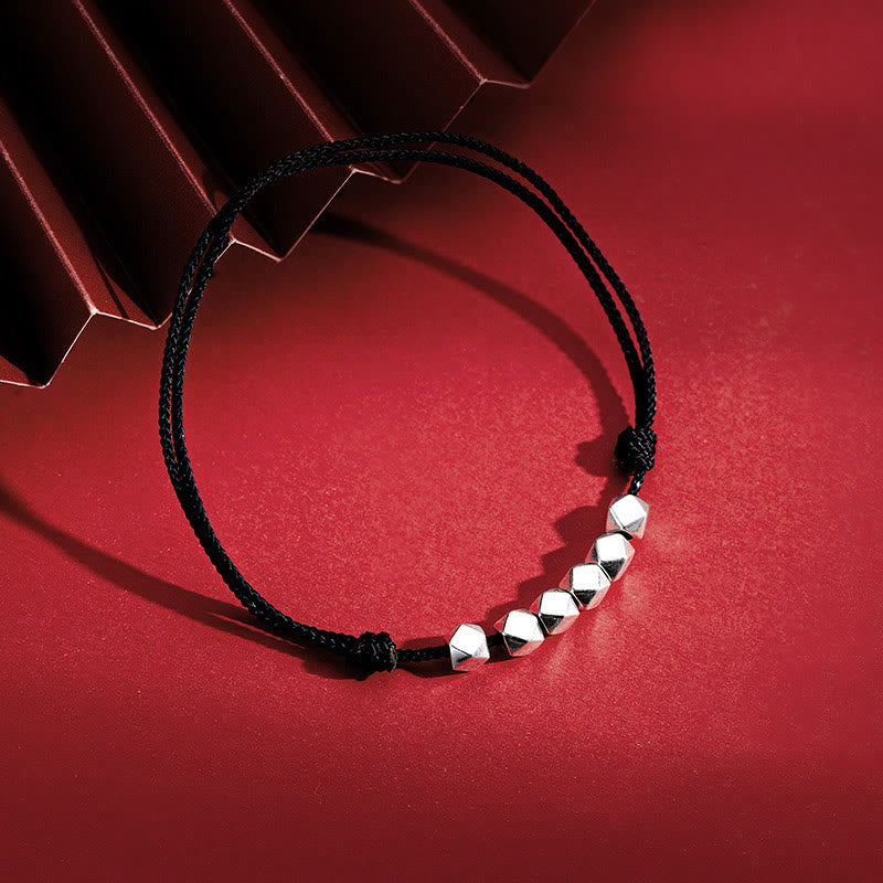ATELIER-TIBET Chevillère Spirituelle Argent 925 et Corde Tressée