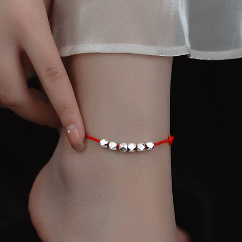 ATELIER-TIBET Chevillère Spirituelle Argent 925 et Corde Tressée