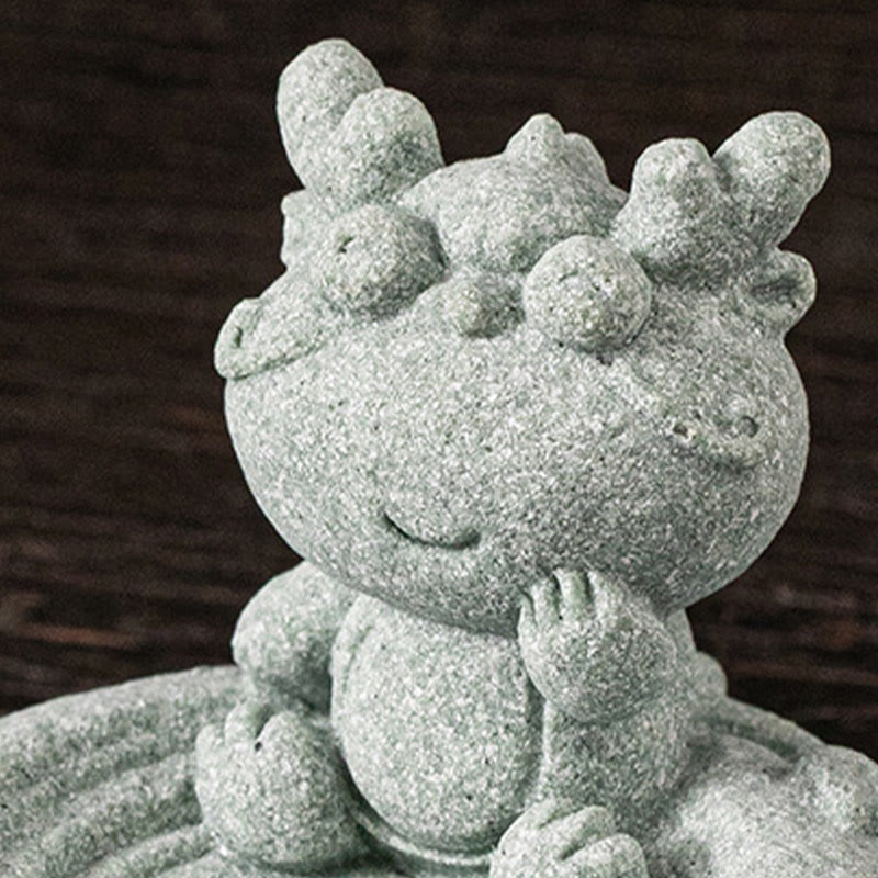 ATELIER-TIBET Brûleur d'encens de guérison du zodiaque chinois en Buddha Stones Décoration de bureau