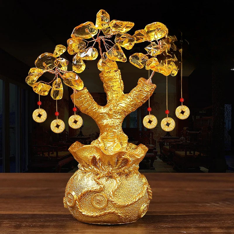 ATELIER-TIBET – Arbre de Vie Feng Shui décoratif en Cristal & Résine