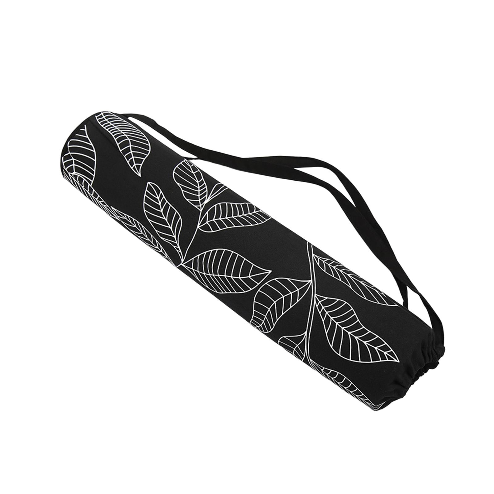 ATELIER-TIBET – Sac de Yoga Noir à Motif Floral en Polyester