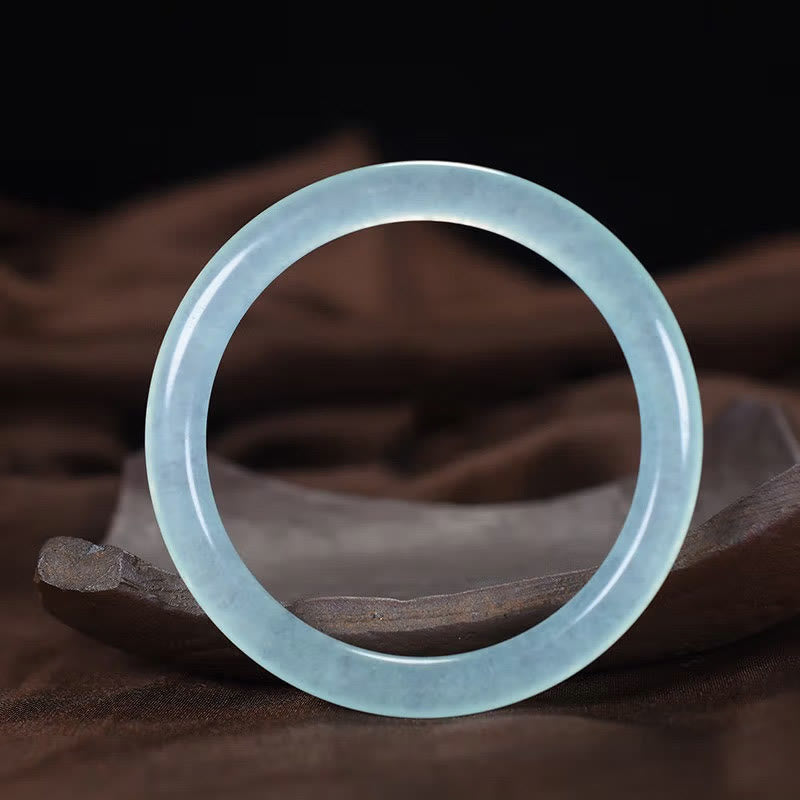 ATELIER-TIBET – Bracelet Équilibre Émotionnel en Calcédoine Bleue Naturelle (Jonc)