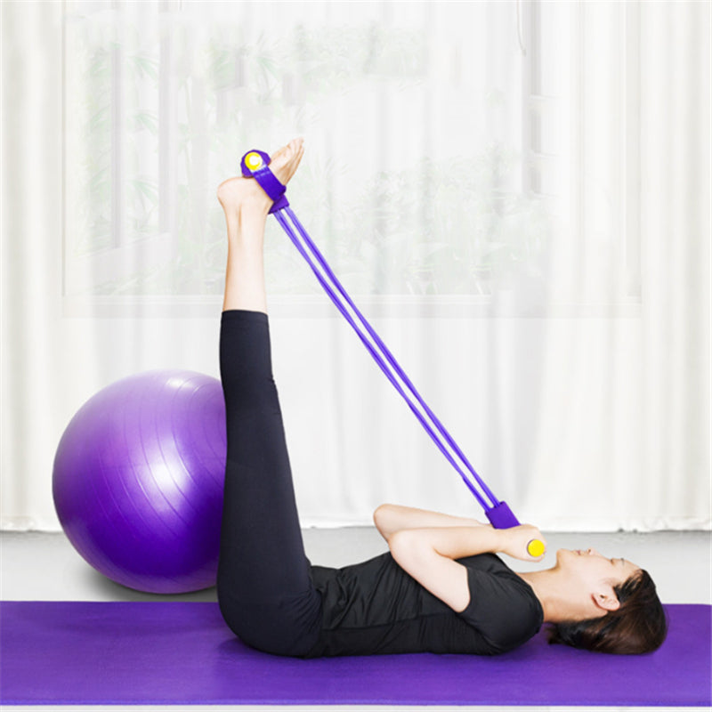 ATELIER-TIBET – Corde de Traction Yoga Ajustable Violette 120 cm
