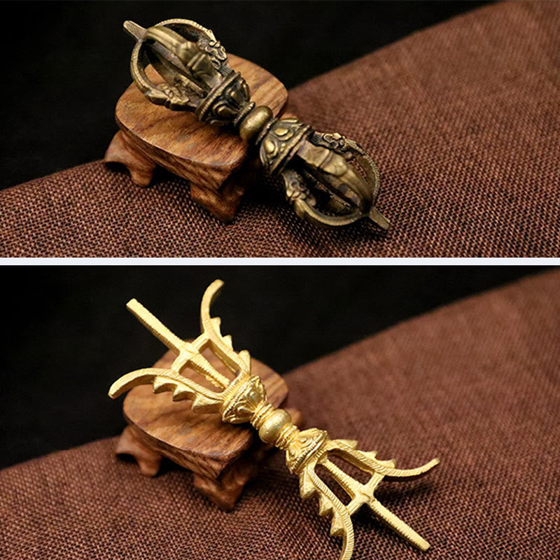 ATELIER-TIBET – Vajra Dorje Tibétain en Cuivre Fait Main au Népal | Décoration Méditation
