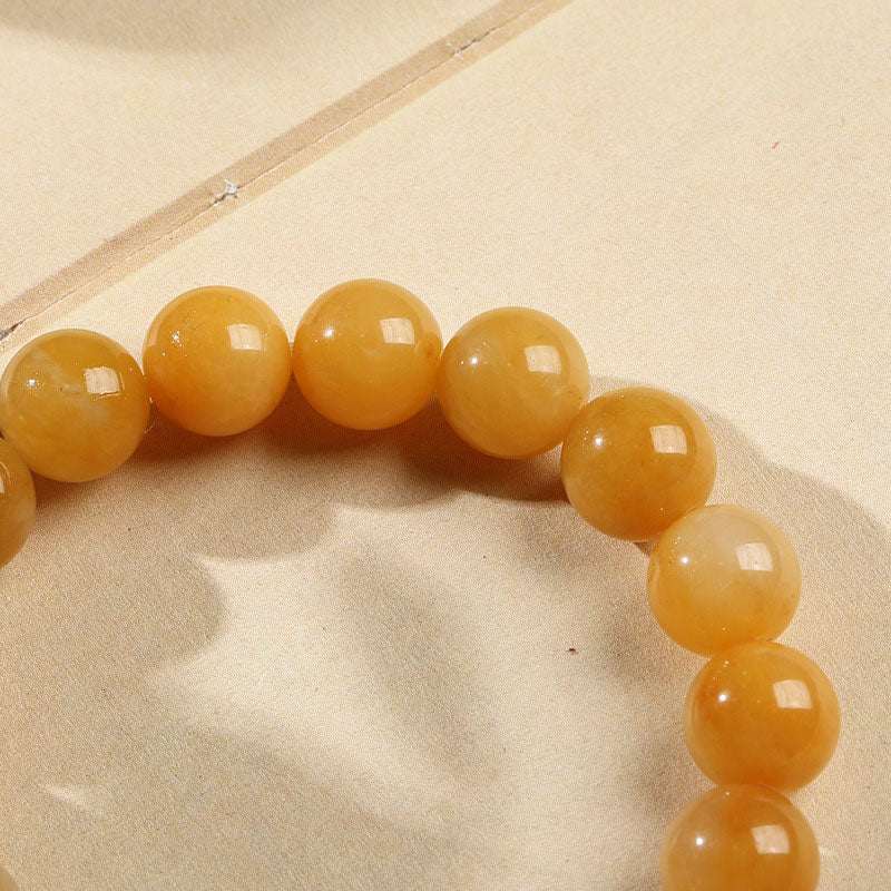 ATELIER-TIBET – Bracelet Pixiu Richesse en Jade Soie Dorée Naturel 10 mm | Abondance & Protection Symbolique