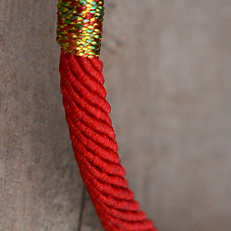 ATELIER-TIBET – Bracelet Pixiu Luck en Fil Rouge ou Noir & Plaqué Or 24 Carats | Abondance & Protection Symbolique