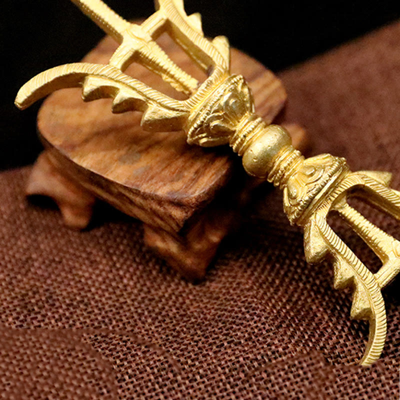 ATELIER-TIBET – Vajra Dorje Tibétain en Cuivre Fait Main au Népal | Décoration Méditation