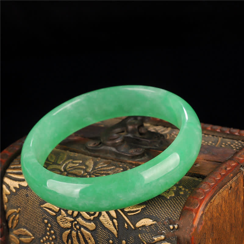 ATELIER-TIBET – Bracelet Jonc en Jadéite Naturelle | Harmonie & Élégance Intemporelle