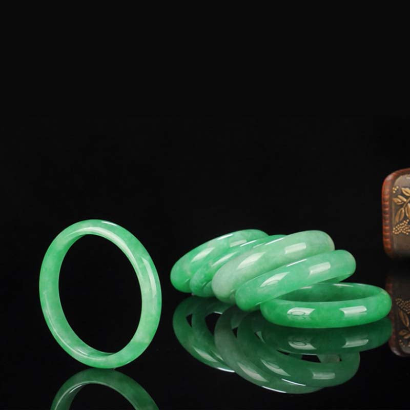 ATELIER-TIBET – Bracelet Jonc en Jadéite Naturelle | Harmonie & Élégance Intemporelle