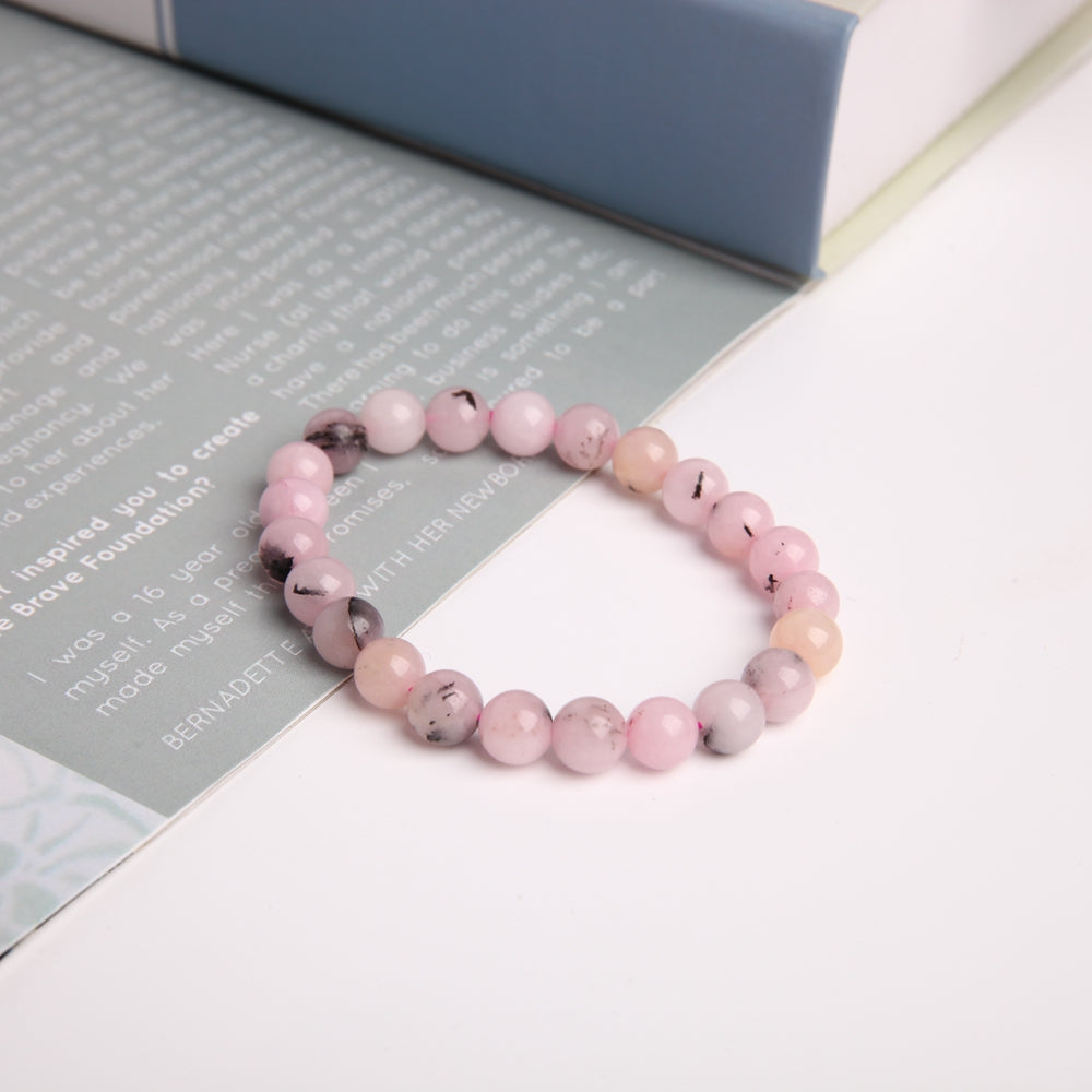 ATELIER-TIBET – Bracelet en Jade Australien Naturel – Harmonie & Douceur – Perles 8 mm