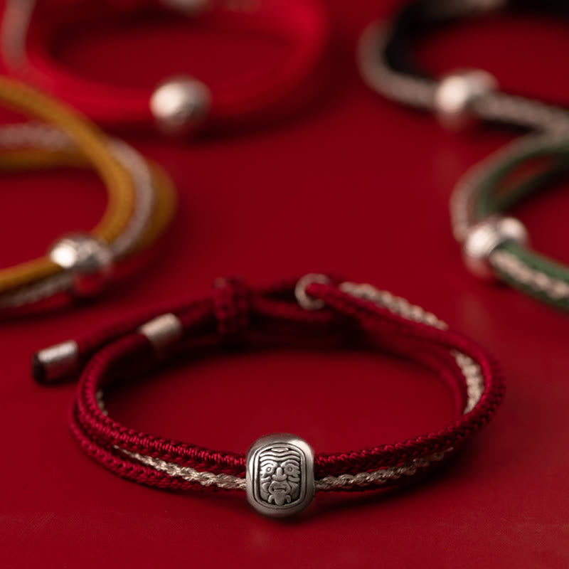 ATELIER-TIBET Bracelet Tibétain Zakiram Argent 925 – 8 mm