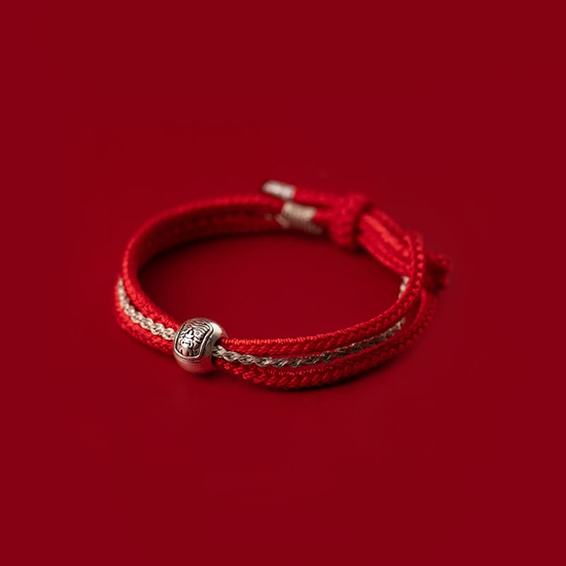 ATELIER-TIBET Bracelet Tibétain Zakiram Argent 925 – 8 mm