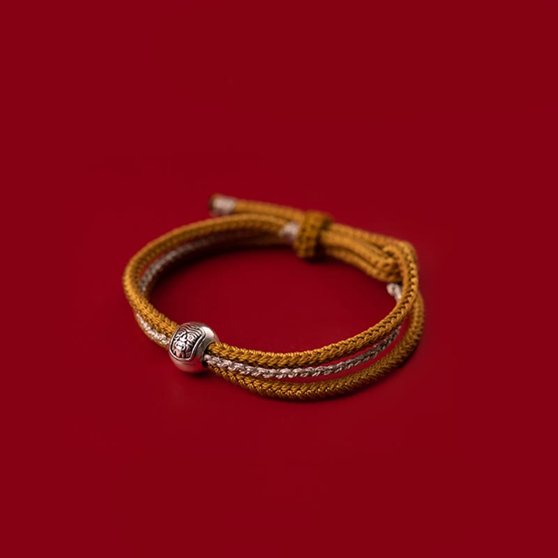 ATELIER-TIBET Bracelet Tibétain Zakiram Argent 925 – 8 mm