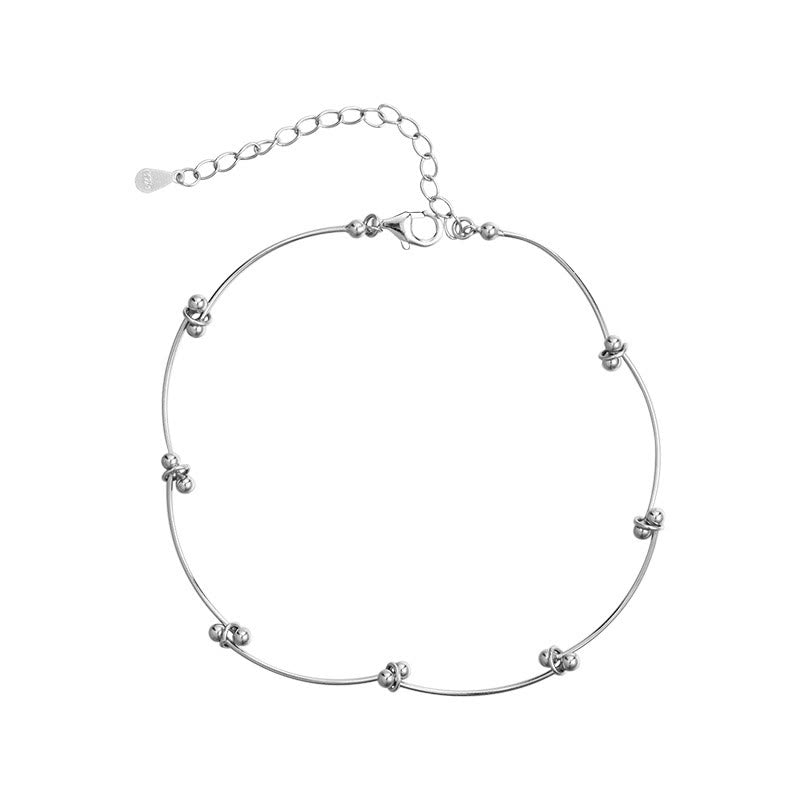 ATELIER-TIBET – Chevillière Argent 925 Motif Vague