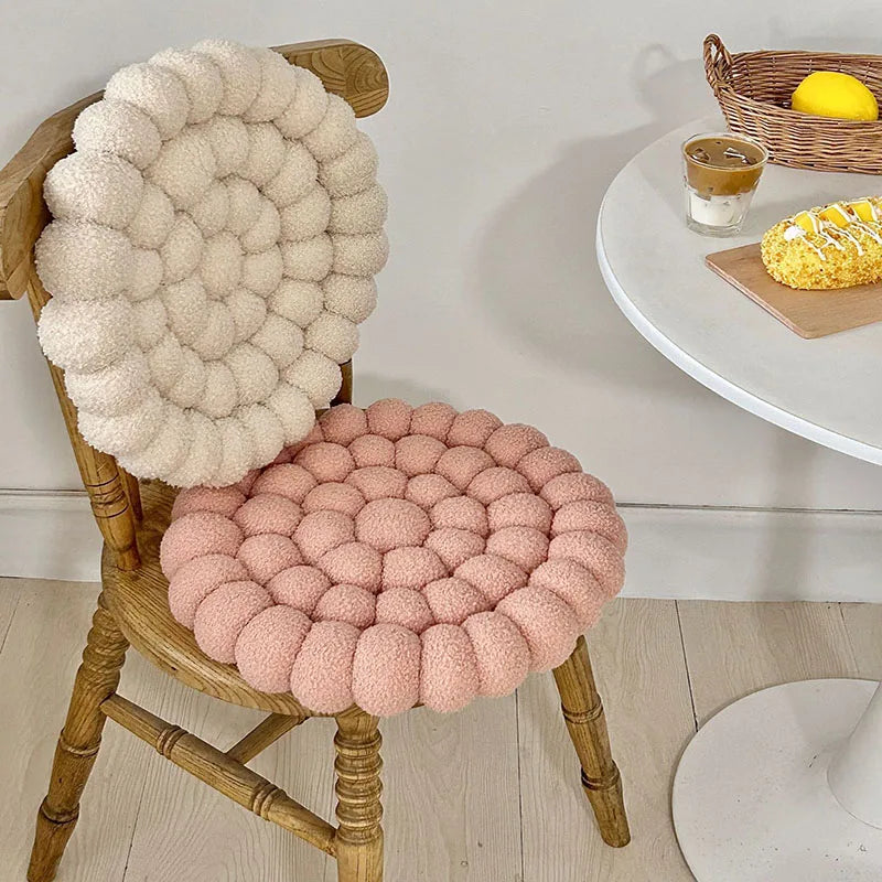 ATELIER-TIBET – Coussin Japonais Tissé à Motifs Fleuris en Coton & Polyester – 42 × 42 cm