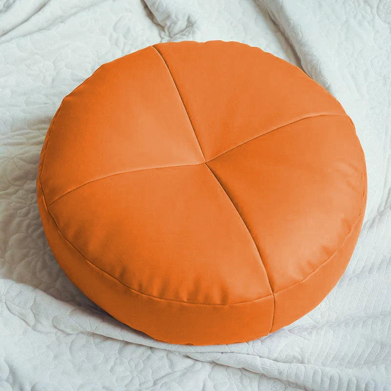 ATELIER-TIBET — Coussin Japonais Minimaliste en Similicuir (PU) | Assise Confort & Design Épuré