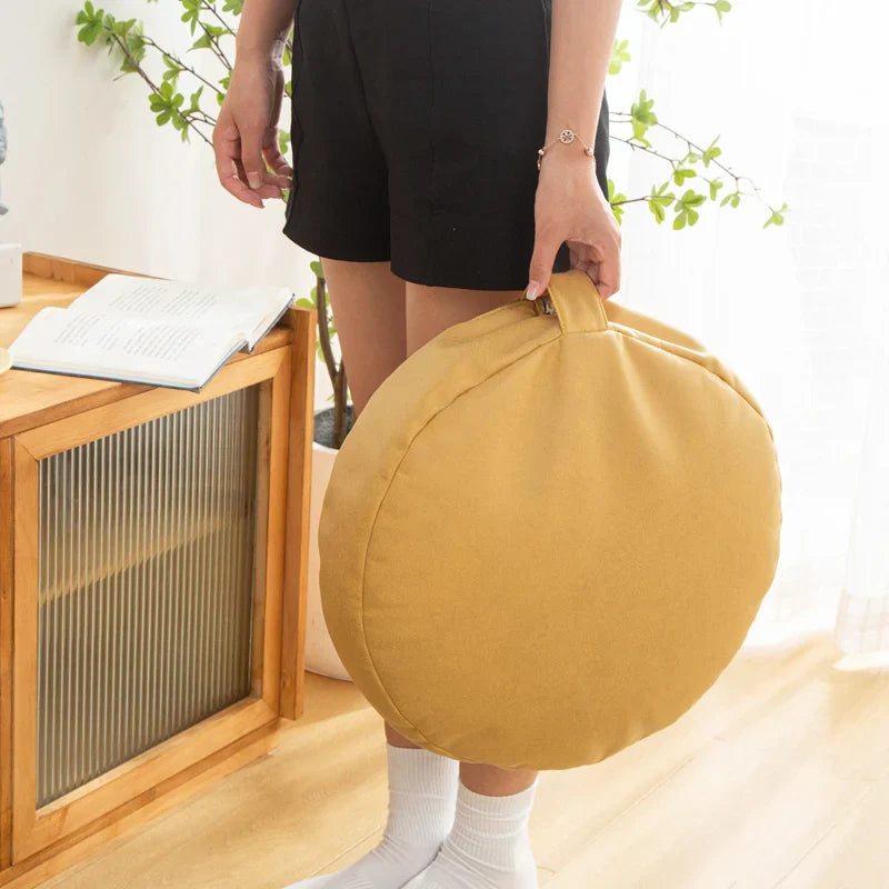 ATELIER-TIBET – Coussin de Sol Japonais Portable en Tissu Technologique – 40 / 45 cm