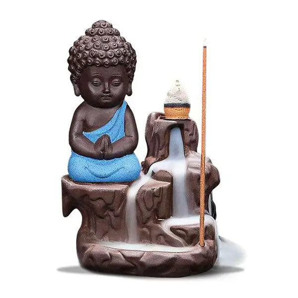 ATELIER-TIBET – Fontaine à Encens Bouddha Méditant à Refoulement