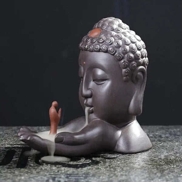 ATELIER-TIBET – Porte-Encens Cascade Bouddha à Refoulement