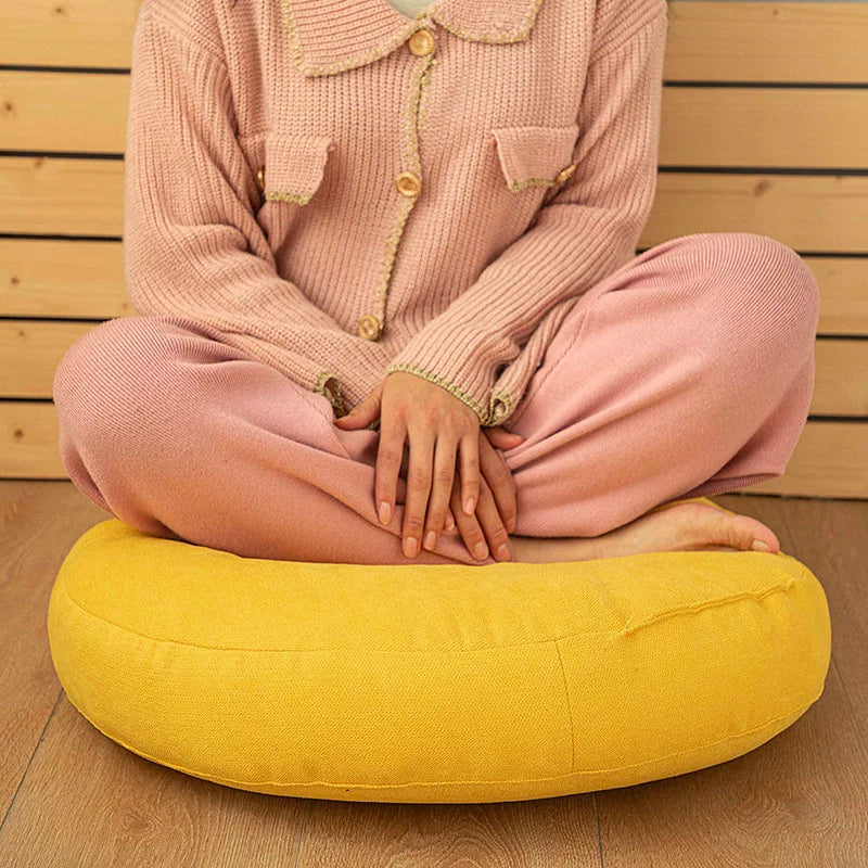 ATELIER-TIBET – Coussin de Yoga “ZenFlow Asana” – Support Ergonomique 45 cm pour Yoga, Méditation & Stretching