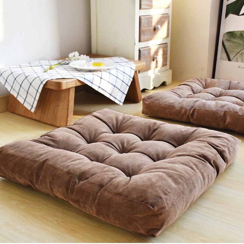 ATELIER-TIBET — Zabuton Coussin Japonais 55 × 55 cm | Assise Traditionnelle & Ambiance Zen