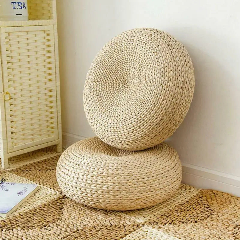 ATELIER-TIBET — Coussin Tatami Japonais avec Structure Métallique | Assise Zen Artisanale