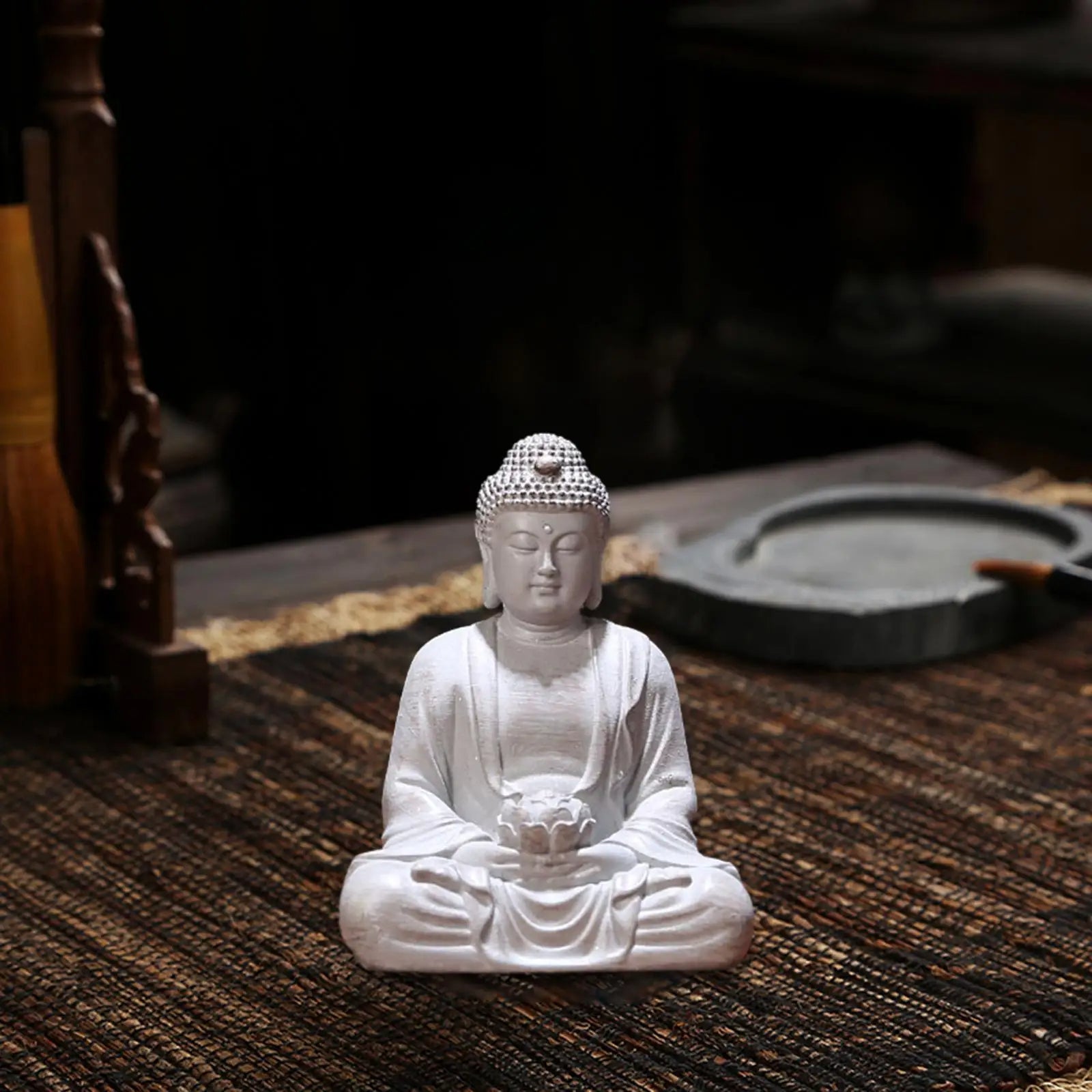 ATELIER-TIBET Statuette Bouddha de style antique en résine