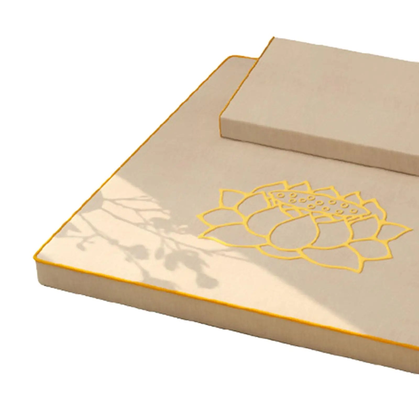ATELIER-TIBET Lot de 2 Coussins de Méditation – Imprimé Fleur de Lotus, Confort & Bien-être