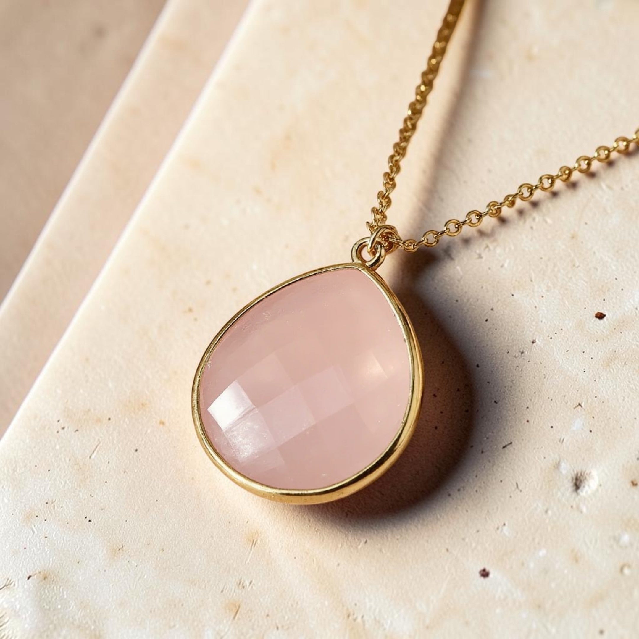 ATELIER-TIBET – Pendentif Douceur Infini en Quartz Rose