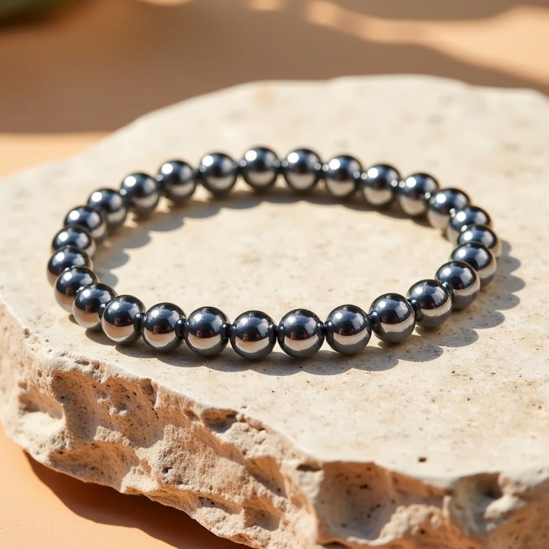 ATELIER-TIBET – Bracelet Force d'Énergie en Hématite