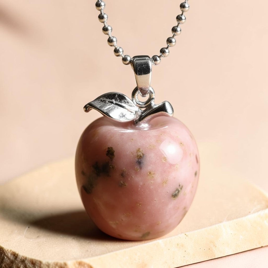 ATELIER-TIBET – Pendentif Pomme en Pierre Naturelle