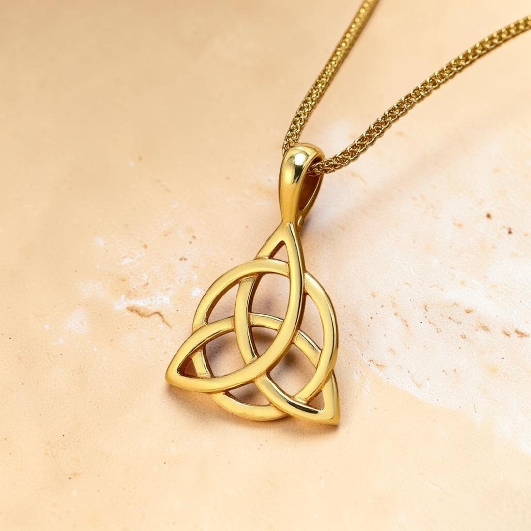 ATELIER-TIBET – Pendentif Triquetra en Acier Inoxydable