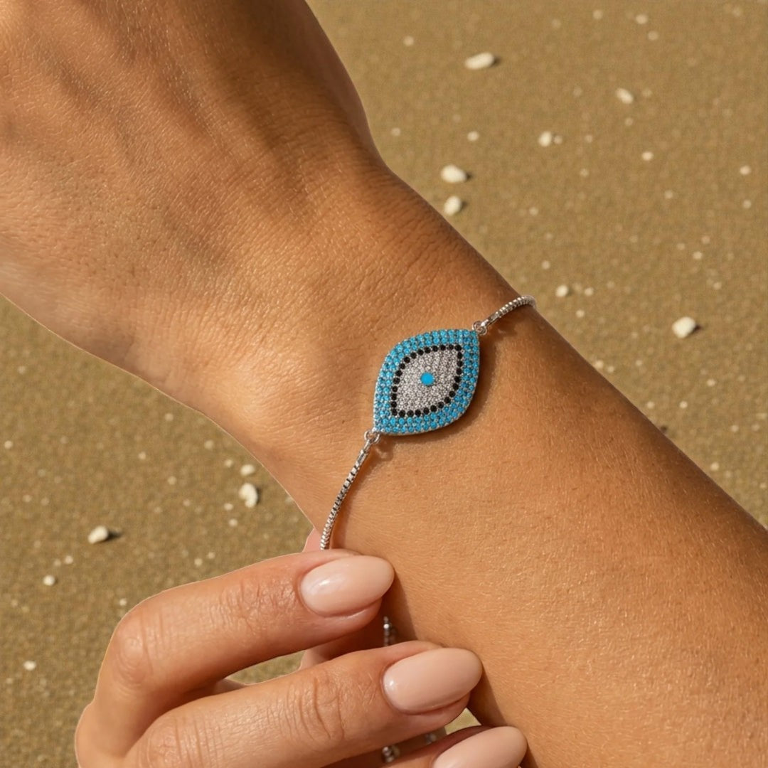 ATELIER-TIBET – Bracelet Oeil Bleu - Protection du Mauvais Œil