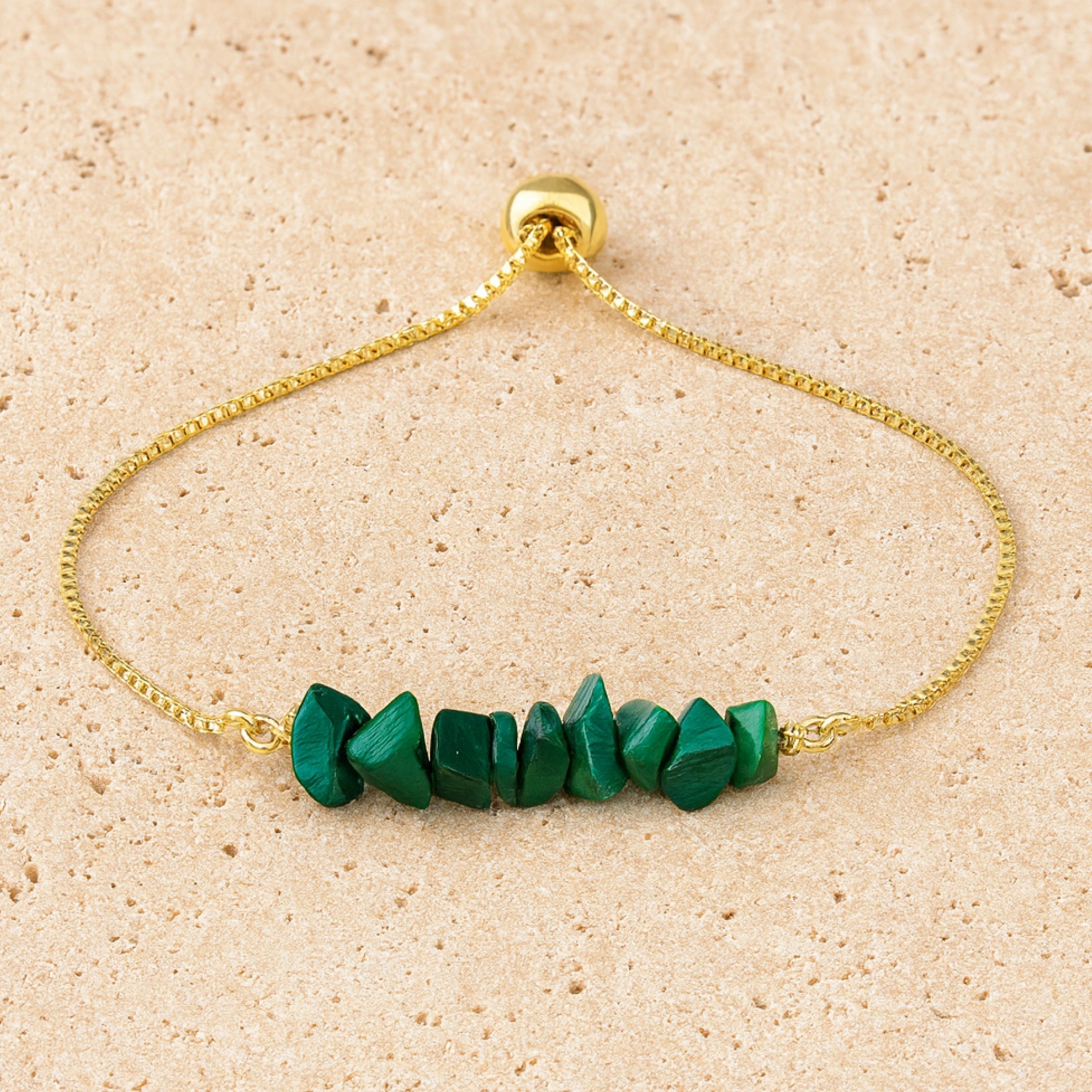 ATELIER-TIBET – Bracelet Fin en Pierres Irrégulières Naturelles