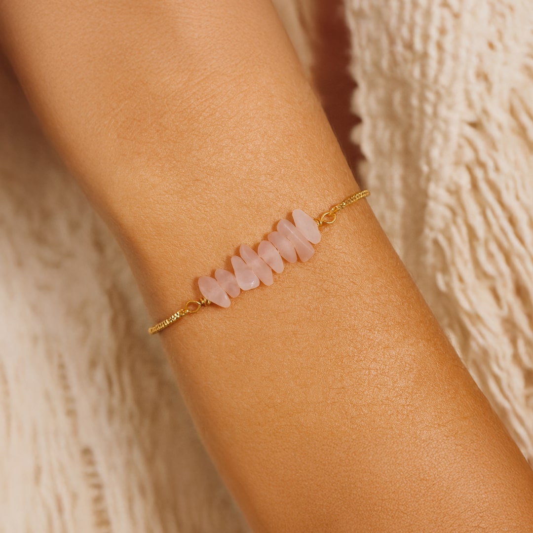 ATELIER-TIBET – Bracelet Fin en Pierres Irrégulières Naturelles