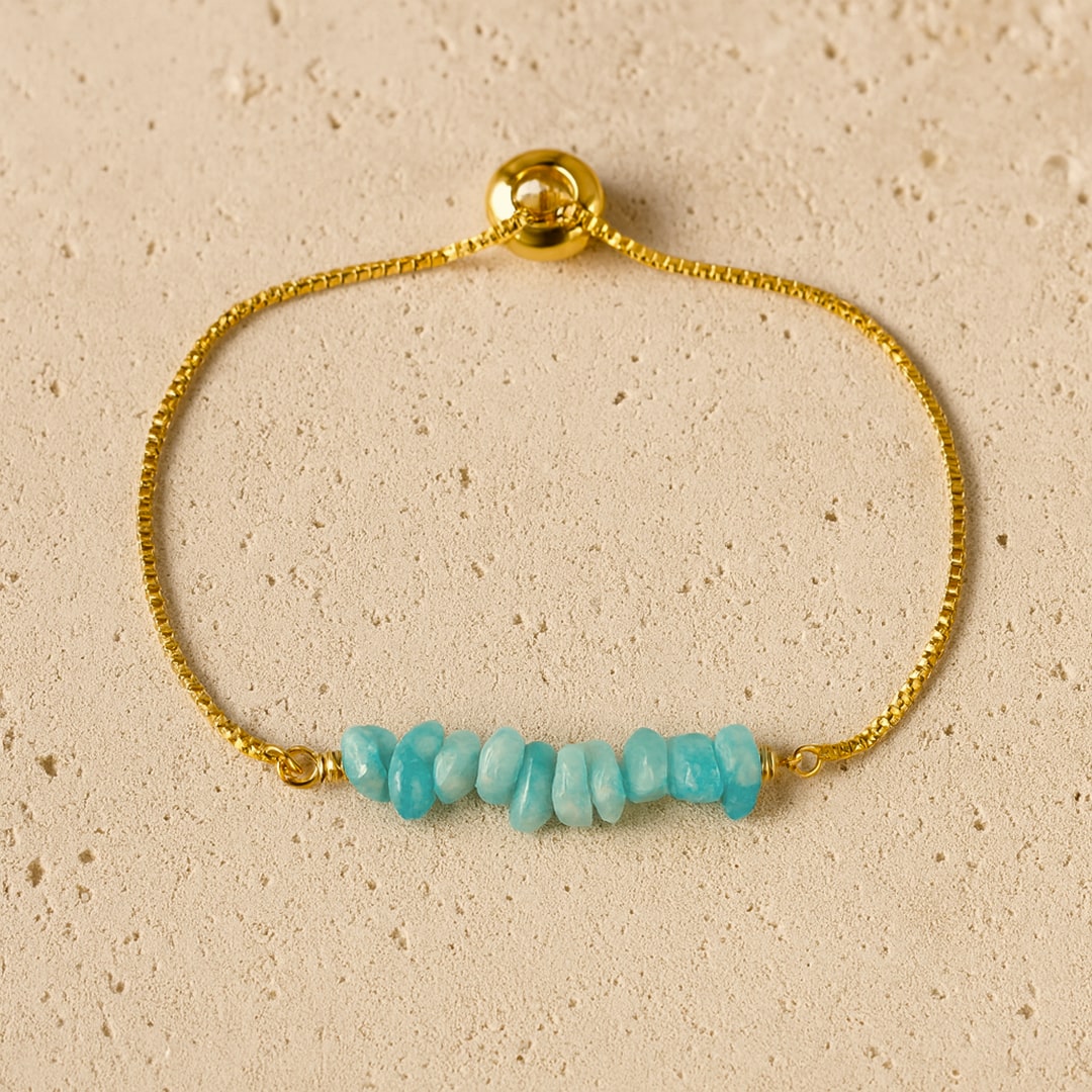 ATELIER-TIBET – Bracelet Fin en Pierres Irrégulières Naturelles