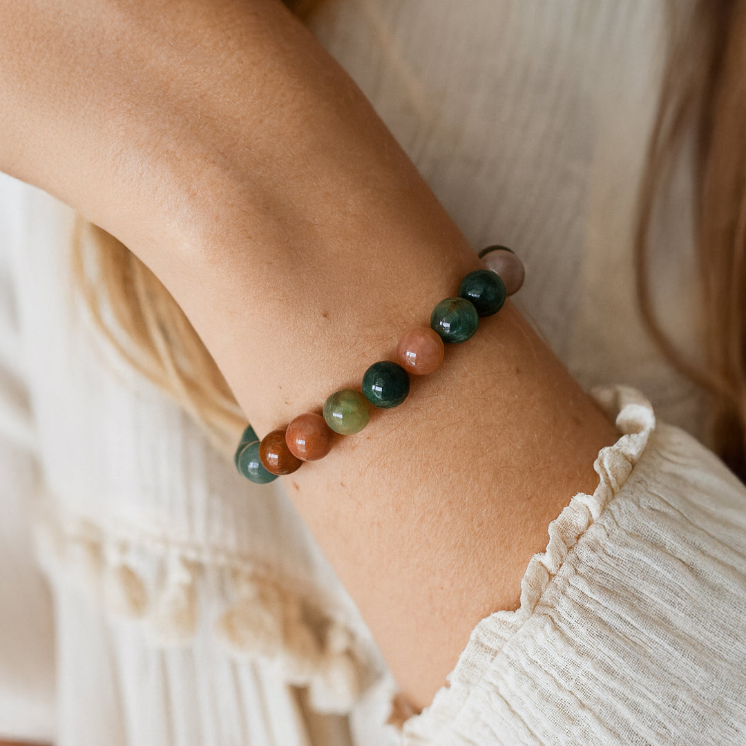 ATELIER-TIBET – Bracelet Paix Intérieure en Agate Indienne