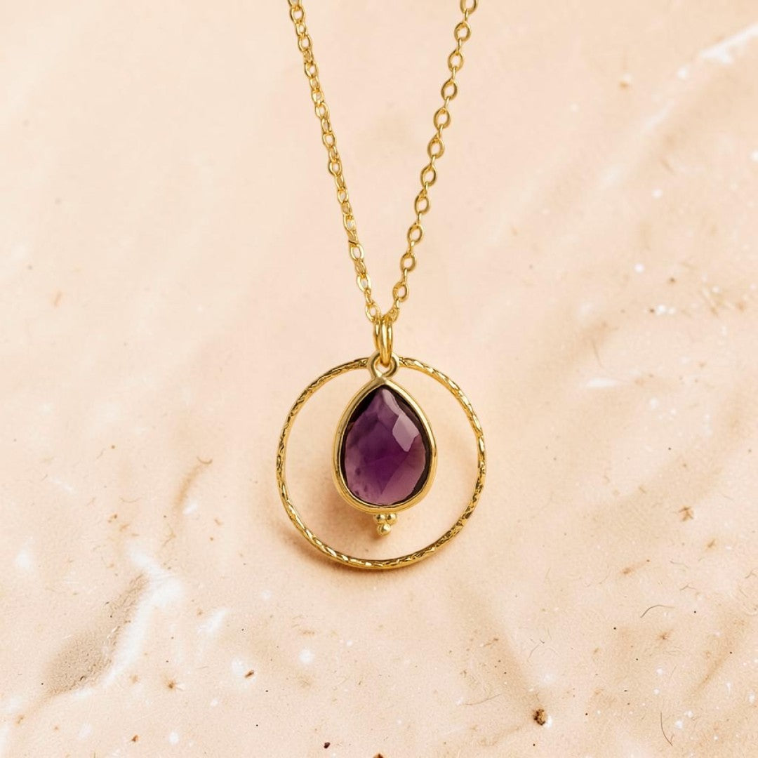 ATELIER-TIBET – Collier Cercle de Sérénité en Améthyste