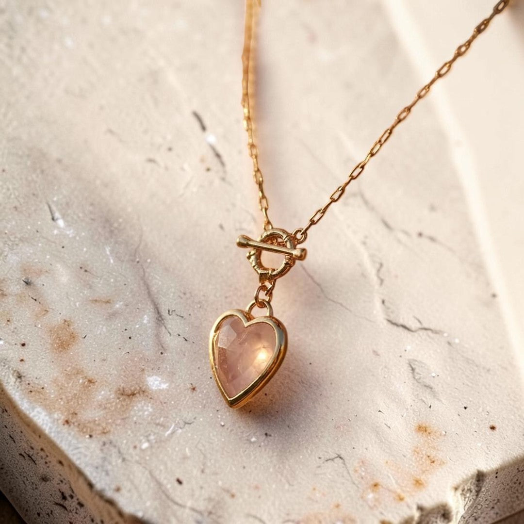 ATELIER-TIBET – Pendentif Sérénité du Cœur en Pierres Naturelles