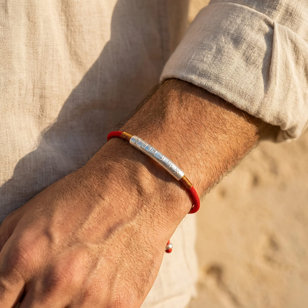 ATELIER-TIBET – Bracelet Sacré Bouddhiste - Mantra Porte-Bonheur