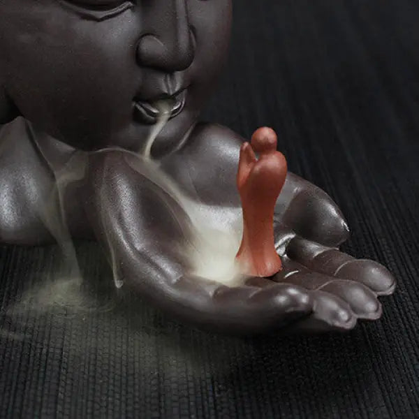 ATELIER-TIBET – Porte-Encens Cascade Bouddha à Refoulement