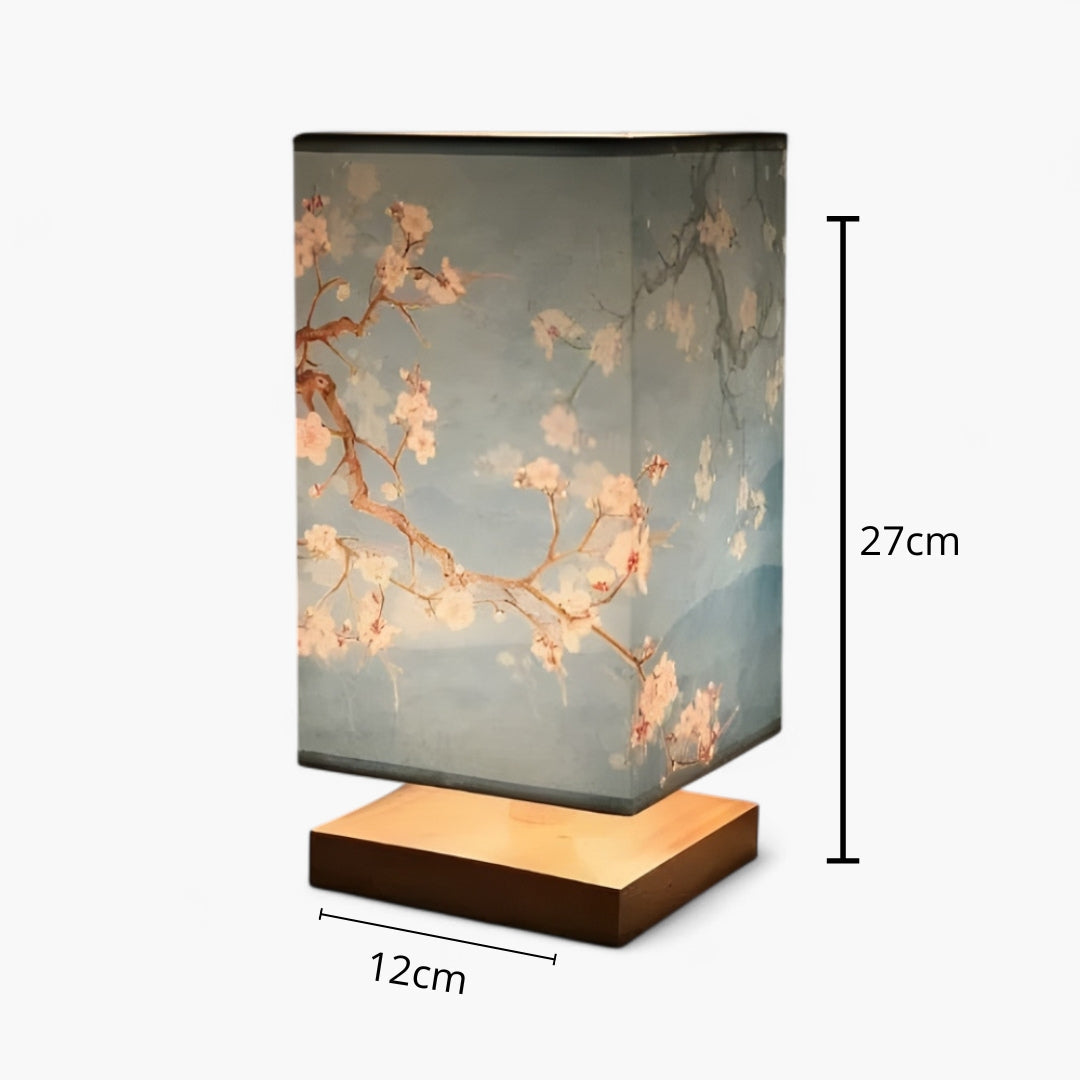 ATELIER-TIBET Lampe de Chevet Japonaise Scandinave – Éclairage Doux & Ambiance Zen pour Chambre et Salon
