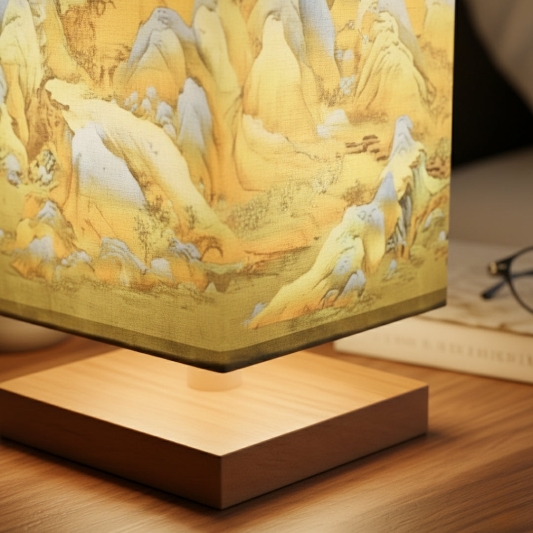 ATELIER-TIBET Lampe de Chevet Japonaise Scandinave – Éclairage Doux & Ambiance Zen pour Chambre et Salon