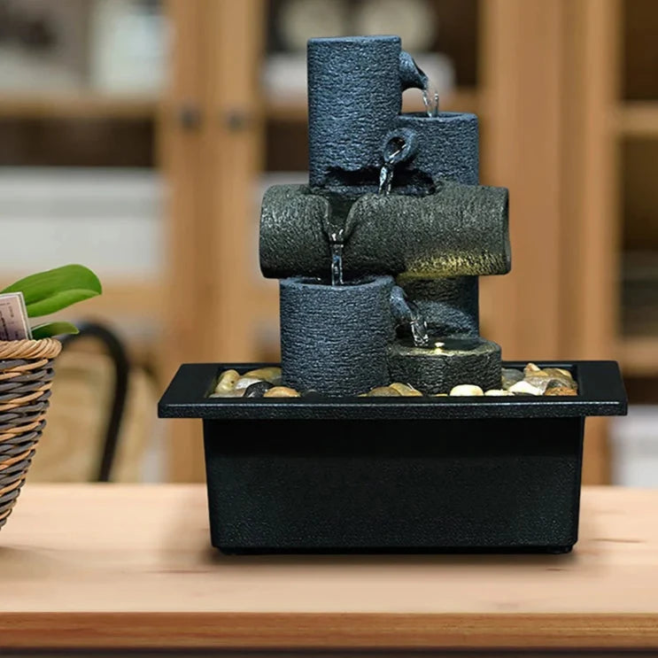 ATELIER-TIBET – Fontaine Japonaise Originale en Résine