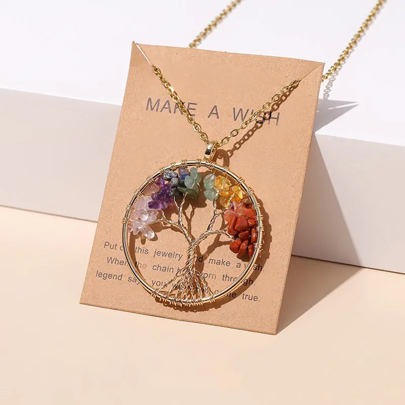 ATELIER-TIBET – Collier Arbre de Vie en Pierres Naturelles