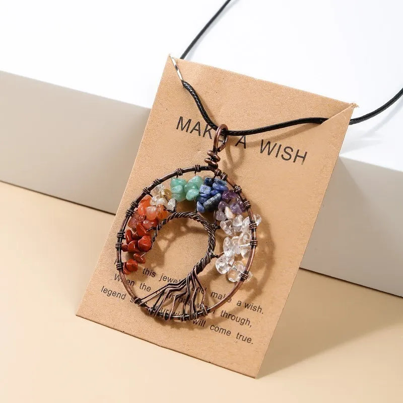 ATELIER-TIBET – Collier Arbre de Vie en Pierres Naturelles