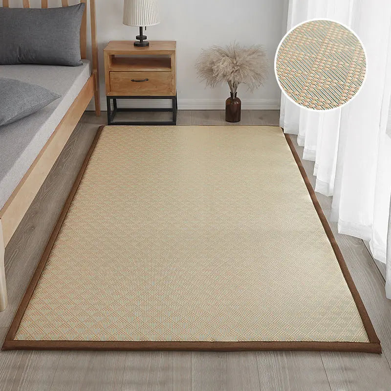 ATELIER-TIBET – Tapis Japonais en Bambou Style Tatami | Fraîcheur Naturelle & Élégance Épurée