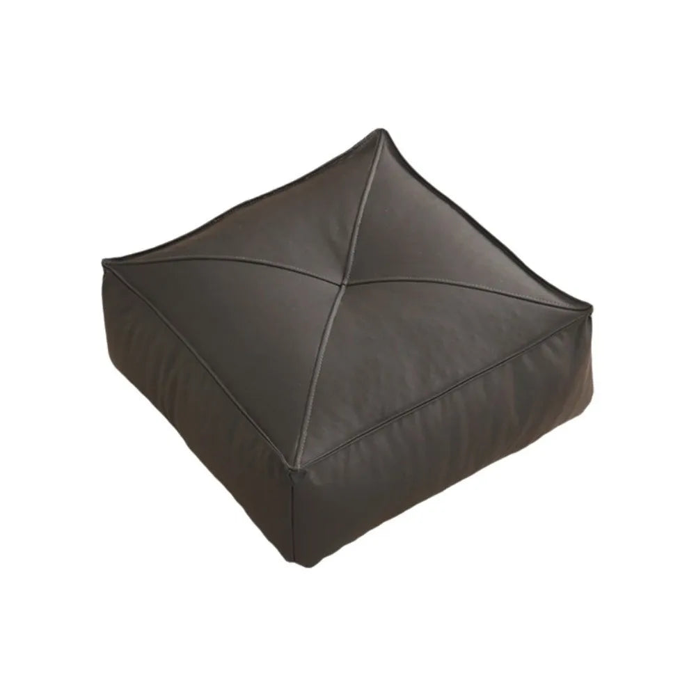 ATELIER-TIBET – Coussin de Sol Japonais Carré en Cuir PU & Particules EPS – 40 × 40 × 15 cm